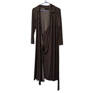 Attention Size Medium Wrap Dress‎ Polyester Blend Stretch Office Business Casual